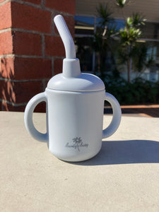NC - dainty daisy silicon sippy cup