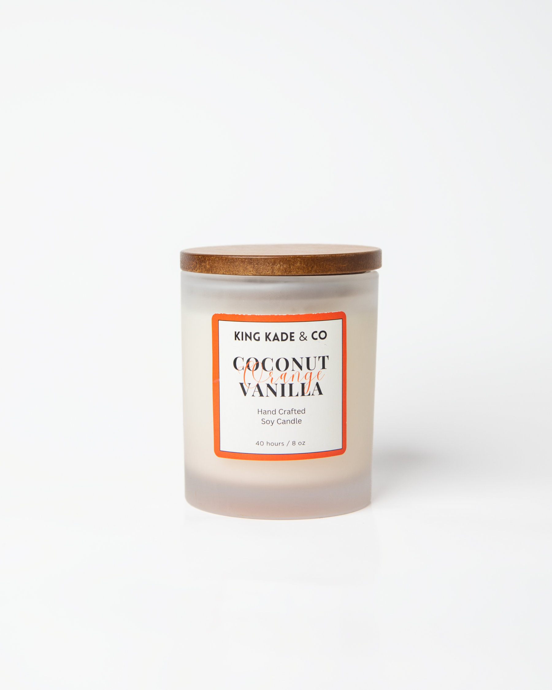 King Kade Candle - Coconut, Orange and Vanilla