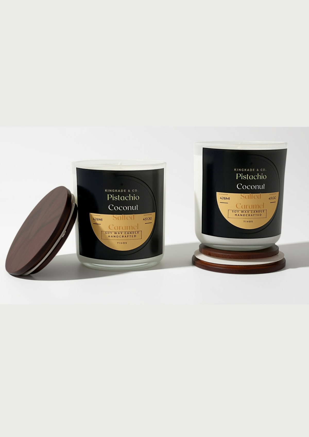 King Kade Candle - Pistachio Coconut, Salted Caramel