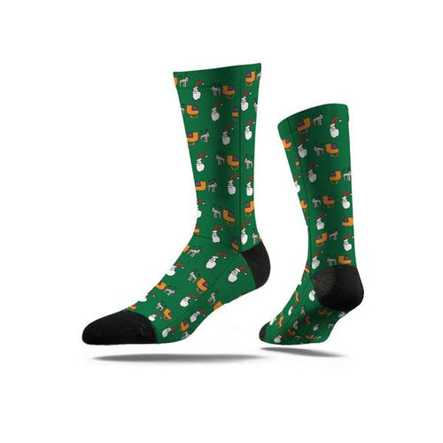 Green Christmas Socks