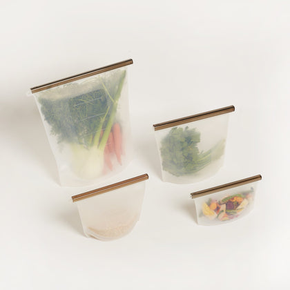Sustainable Silicone Reusable Ziplock Bag