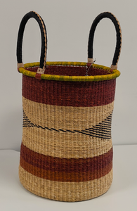 NC - ASIGE Laundry Basket (Natural and Aztec Design)